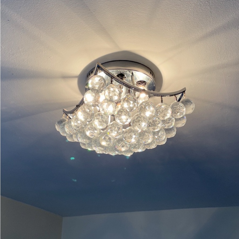 Elegant Crystal Ceiling Light Fixture